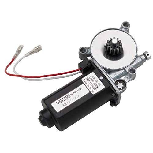 Solera Lippert Replacement Power Awning Motor with Dual Connectors, 12-Volt DC, 75-RPM, Fits Short, Flat or Pitched Awnings on 5th Wheel RVs, Travel Trailers, Motorhomes - 266149