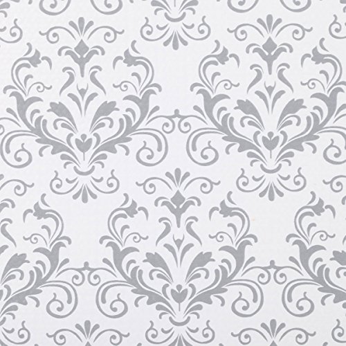 Duck Smooth Top EasyLiner, 20-inch x 6 Feet, Grey Damask