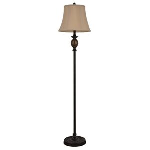 decor therapy mae bronze and marble floor lamp, bronze