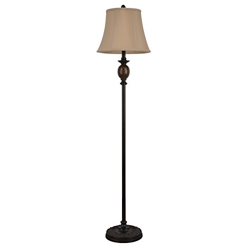 Decor Therapy Mae Bronze and Marble Floor Lamp, Bronze