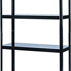 Safco 5246Bl Boltless Steel Shelving Five-Shelf 48W X 18D X 72H Black