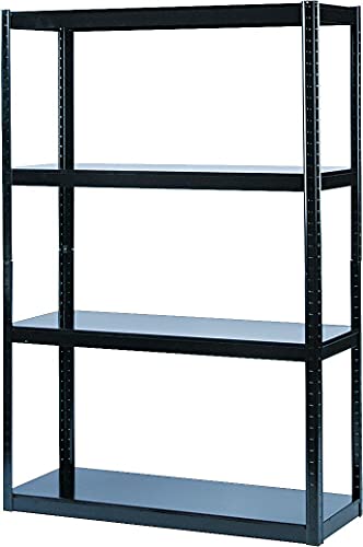 Safco 5246Bl Boltless Steel Shelving Five-Shelf 48W X 18D X 72H Black