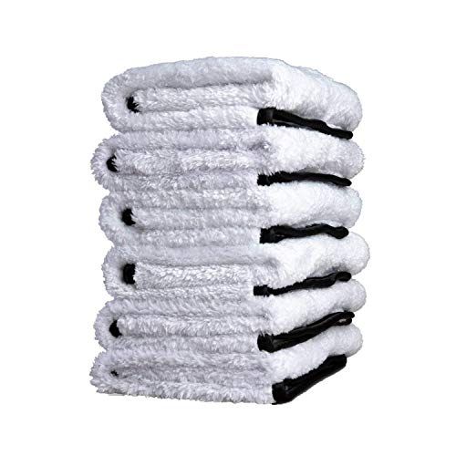 Adam's Single Soft Microfiber Towel - Soft Enough for Even The Most Delicate Finishes - Buff Away Polishes & Car Wax with Ease (6 Pack)