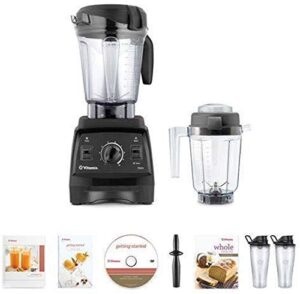 vitamix 7500 blender super package, with 32oz dry grains jar and 2-20oz to-go cups (black)