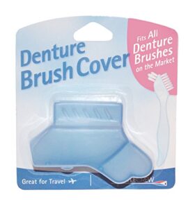 the bottle crew denture brush cover - fits all denture brushes (blue)