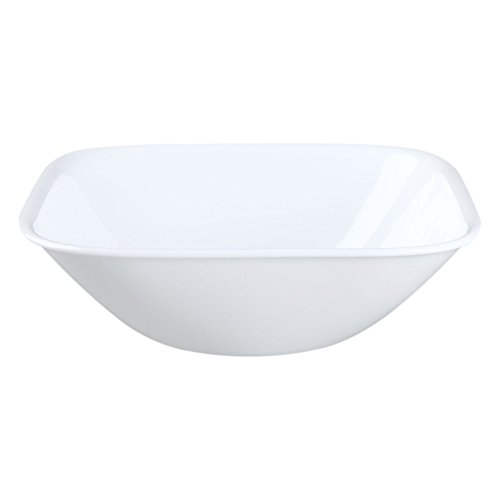 Corelle Square 22-Ounce Soup/Cereal Bowl, White, Set of 6 (1117146)