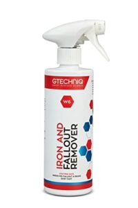 gtechniq w6 iron and general fallout remover for cars, brake dust degreaser and cleaner for wheels, rims and paintwork, safe on coatings, 500ml