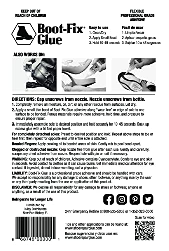 Boot-Fix Shoe Glue: Instant Professional Grade Shoe Repair Glue