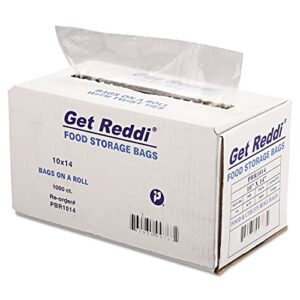 Inteplast Group Pbr1014 Get Reddi Utility Bag, 10 X 14, .75Mil, Clear, 1000/Carton