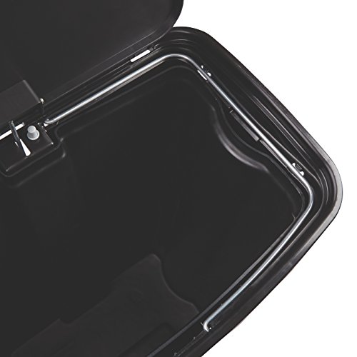 Rubbermaid Commercial Products-1883611 Streamline Slim Step-On Plastic Trash Garbage Can, 13 Gallon, Black