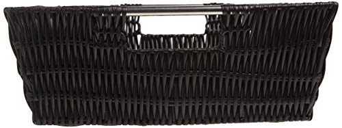 Whitmor Rattique Shelf Tote Black