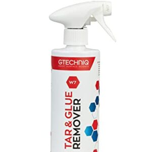 Gtechniq - W7 Tar and Glue Remover - Full Strength Solvent Based, Softens and Dissolves Adhesive, Safe to Use with Waxes, Coatings & Sealants (500ml)