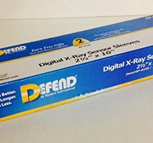 Defend BF-8100 Digital X-Ray Plastic Sensor Sleeves Plastic Sensor Covers 2 1/2" x 10" - 500/Box