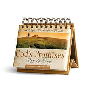dayspring flip calendar - god's promises day by day - 77872 , brown