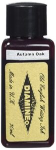 diamine fountain pen bottled ink, 30ml - autumn oak