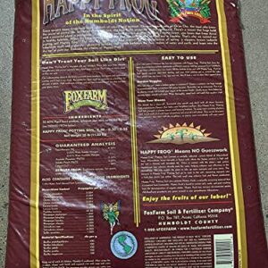 Fox Farm FX14047-2PK FOXFARM FX14047 pH Adjusted Happy Frog Organic Bags 2 CUFT, Brown Potting Soil