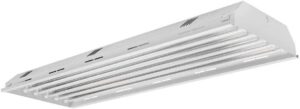 four-bros lighting 6 bulb/lamp t8 led linear high bay warehouse shop light fixture - (6) led t8 bulbs included - daylight - 17160 lumens, made in usa, baa certified…