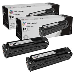 ld remanufactured toner cartridge replacement for canon 131 6272b001aa (black, 2-pack)