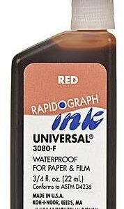 Universal Rapidograph Waterproof Ink (Red)