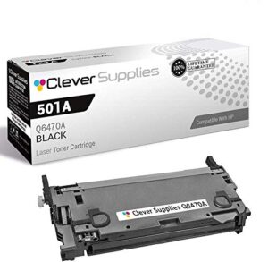 cs compatible toner cartridge replacement for hp cp3505dn q6470a black hp 501a color laserjet 3600 3600n 3600dn 3800 3800n 3800dn 3800dtn cp3505 cp3505n cp3505dn cp3505x