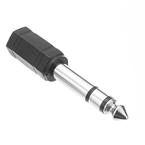 QUALCONNECT 1/4 inch Stereo Male to 3.5mm Stereo Female Adapter