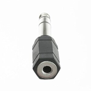 QUALCONNECT 1/4 inch Stereo Male to 3.5mm Stereo Female Adapter