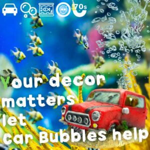 CORISRX BEST OF YOUR LIFESTYLE Car Bubbles 5.7x3.4x2.8 Aquarium Ornament Decoration - Fish Tank Air Stone