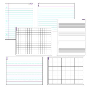 trend enterprises, inc. papers & grids wipe-off charts combo pack