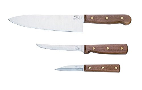 Chicago Cutlery Wood Knife Set 8" Carbon Blister Pack