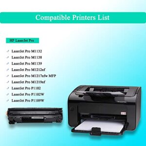 HIINK Compatible Toner Cartridge Replacement For CE285A 85A Toner Cartridge use with LaserJet Pro M1132 M1212nf M1217nfw P1102w (Black, 2-PACK)