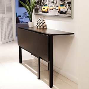 in the mix folding dining table, espresso