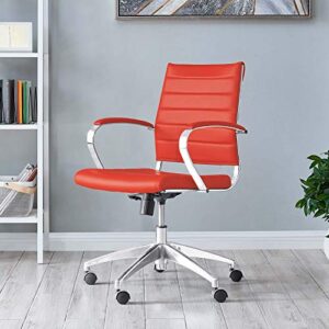 Modway Jive, Mid Back Office Chair, Red