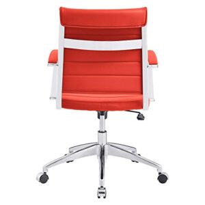 Modway Jive, Mid Back Office Chair, Red