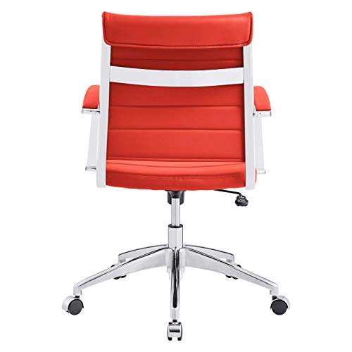 Modway Jive, Mid Back Office Chair, Red