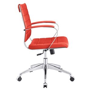 Modway Jive, Mid Back Office Chair, Red