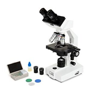 Celestron – Celestron Labs – Binocular Head Compound Microscope – 40-2000x Magnification – Adjustable Mechanical Stage – Includes 2 Eyepieces and 10 Prepared Slides