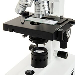 Celestron – Celestron Labs – Binocular Head Compound Microscope – 40-2000x Magnification – Adjustable Mechanical Stage – Includes 2 Eyepieces and 10 Prepared Slides