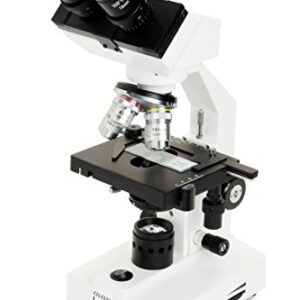 Celestron – Celestron Labs – Binocular Head Compound Microscope – 40-2000x Magnification – Adjustable Mechanical Stage – Includes 2 Eyepieces and 10 Prepared Slides