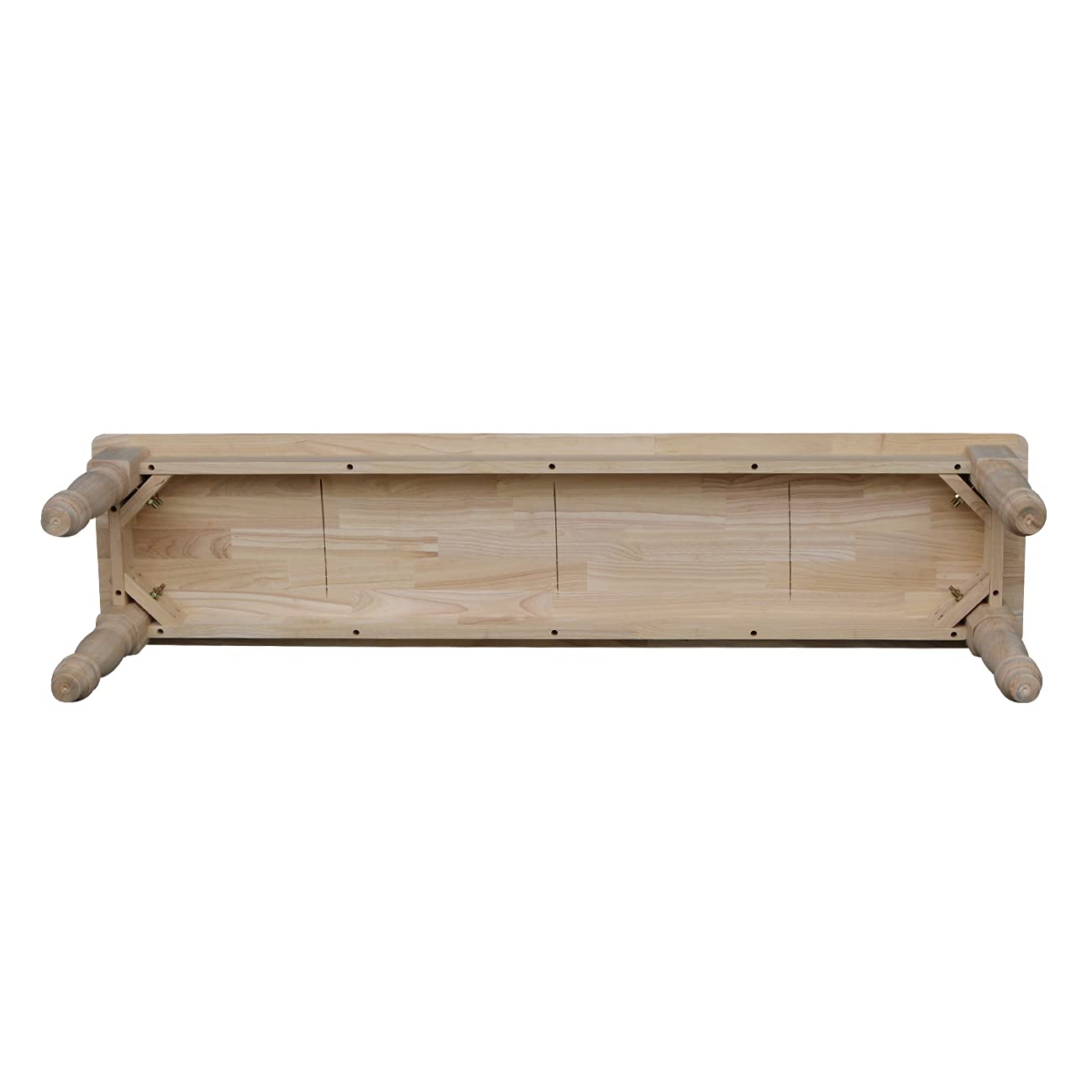 International Concepts Farmhouse Bench, Unfinished