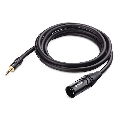 Cable Matters (1/8 Inch 3.5mm to XLR Cable 6 ft Male to Male (XLR to 3.5mm Cable, XLR to 1/8 Cable, 1/8 to XLR Cable)