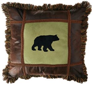 carstens bear on pine pillow