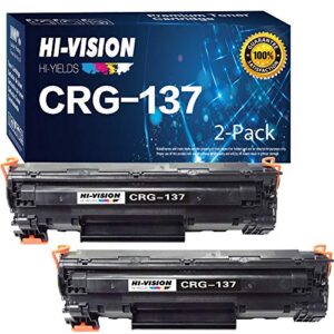hi-vision ® 2 pack compatible 137 (9435b001) laser toner cartridge replacement for imageclass mf212w, mf216n, mf227dw, mf229dw