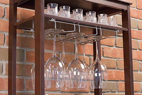 Merry Products 16-Bottle Wine Rack, Espresso