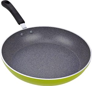 cook n home saute fry pan, 12-inch, green