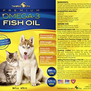 TerraMax Pro Liquid Omega-3 Fish Oil for Dogs and Cats, 16 Fl. Oz.