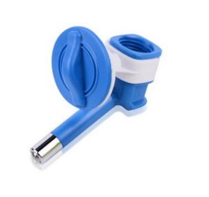 pet crate water nozzle - no drip (blue)