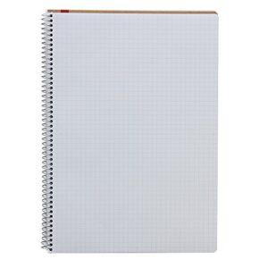 Maruman N246ES Ring Notebook, 0.2 inch (5 mm), Grid Ruled, Basic, B5, 80 Sheets, Set of 5