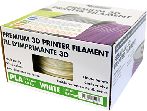 MG Chemicals - PLA17WH1 White PLA 3D Printer Filament, 1.75 mm, 1 kg Spool