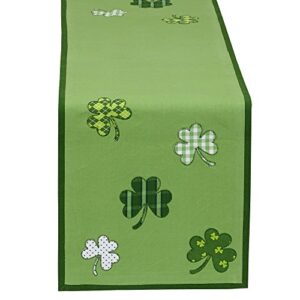 dii st. patrick's day collection tabletop, table runner, 14x52, lucky day