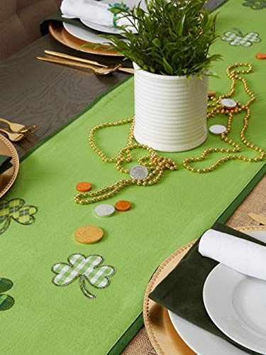 DII St. Patrick's Day Collection Tabletop, Table Runner, 14x52, Lucky Day